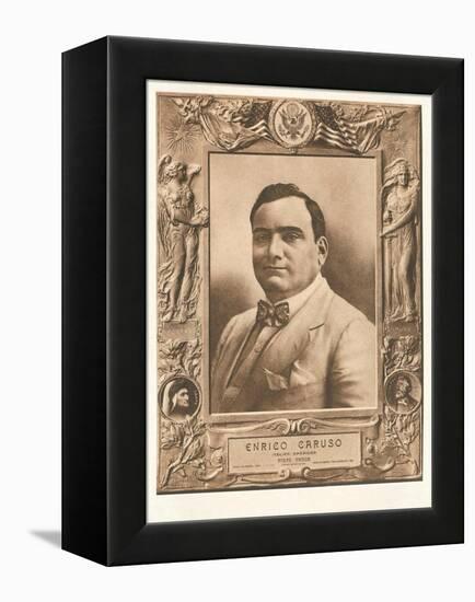 Photo of Enrico Caruso-null-Framed Stretched Canvas