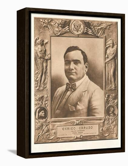 Photo of Enrico Caruso-null-Framed Stretched Canvas