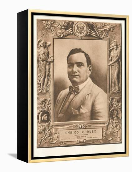 Photo of Enrico Caruso-null-Framed Stretched Canvas