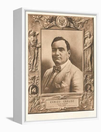 Photo of Enrico Caruso-null-Framed Stretched Canvas