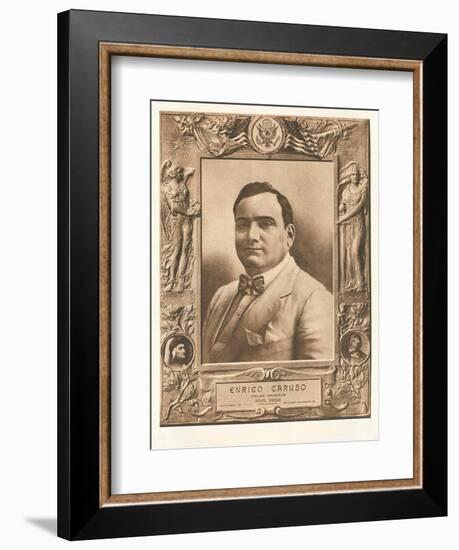 Photo of Enrico Caruso-null-Framed Premium Giclee Print