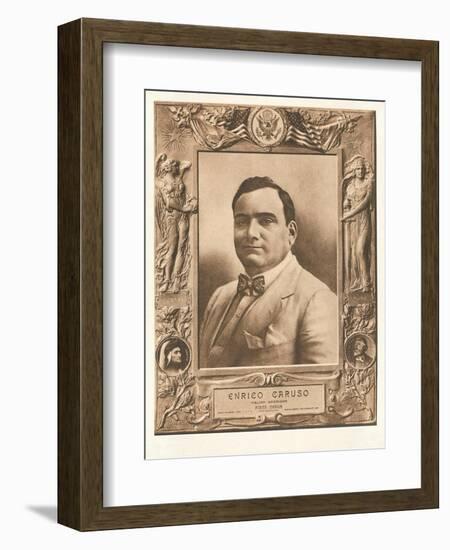 Photo of Enrico Caruso-null-Framed Art Print