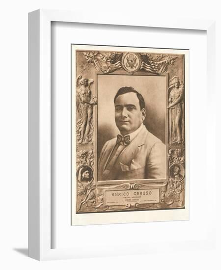 Photo of Enrico Caruso-null-Framed Art Print