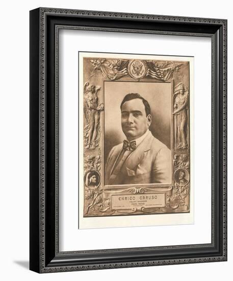 Photo of Enrico Caruso-null-Framed Art Print