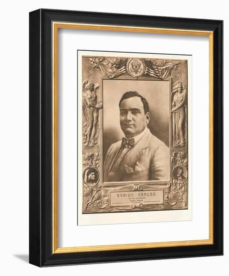 Photo of Enrico Caruso-null-Framed Art Print