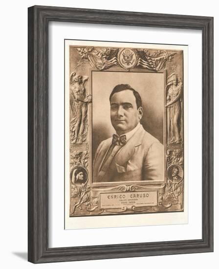 Photo of Enrico Caruso-null-Framed Art Print