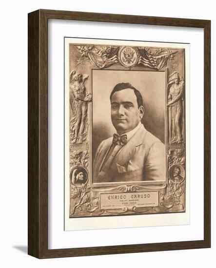 Photo of Enrico Caruso-null-Framed Art Print