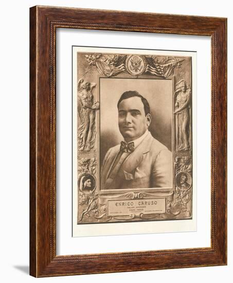 Photo of Enrico Caruso-null-Framed Art Print