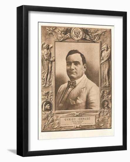 Photo of Enrico Caruso-null-Framed Art Print