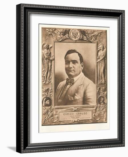 Photo of Enrico Caruso-null-Framed Art Print