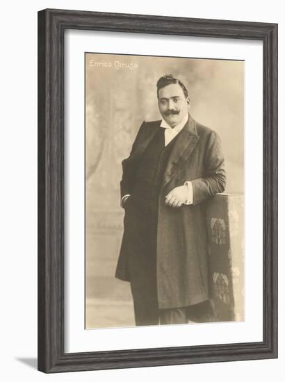 Photo of Enrico Caruso-null-Framed Art Print