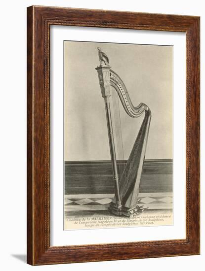 Photo of Harp in Napoleon's House-null-Framed Art Print