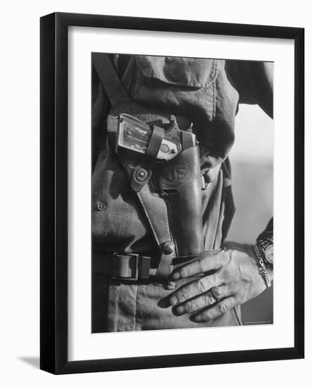 Photo of Lt. John Ernser's girlfriend, Leader of Infantry, Attack in German Fortification Positions-Margaret Bourke-White-Framed Photographic Print