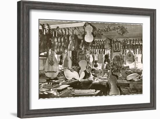 Photo of Luthier's Workshop--Framed Art Print