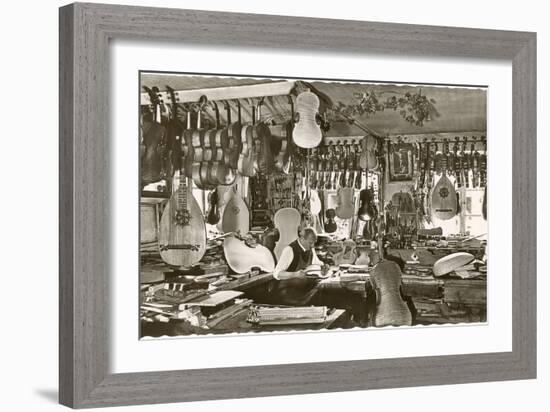 Photo of Luthier's Workshop-null-Framed Art Print