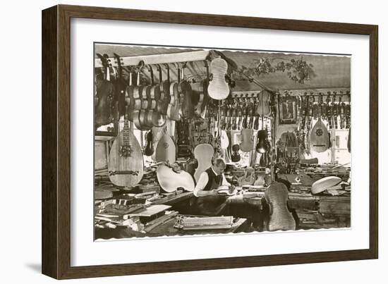 Photo of Luthier's Workshop-null-Framed Art Print