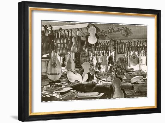 Photo of Luthier's Workshop-null-Framed Art Print