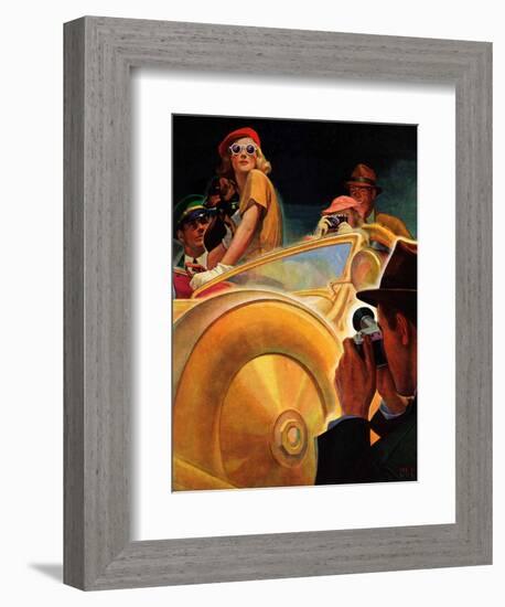 "Photo Opportunity,"December 4, 1937-Michael Dolas-Framed Giclee Print