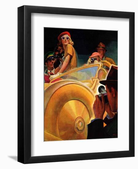 "Photo Opportunity,"December 4, 1937-Michael Dolas-Framed Giclee Print