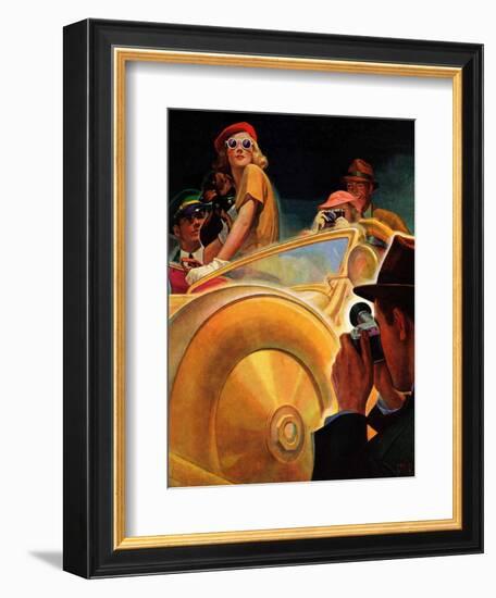 "Photo Opportunity,"December 4, 1937-Michael Dolas-Framed Giclee Print