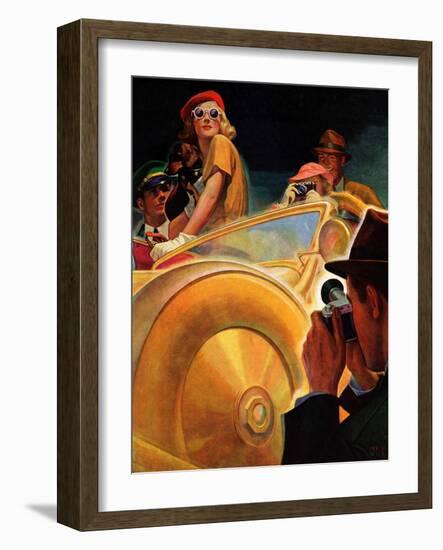 "Photo Opportunity,"December 4, 1937-Michael Dolas-Framed Giclee Print