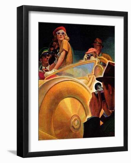 "Photo Opportunity,"December 4, 1937-Michael Dolas-Framed Giclee Print