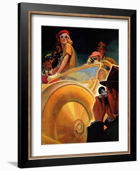 "Photo Opportunity,"December 4, 1937-Michael Dolas-Framed Giclee Print