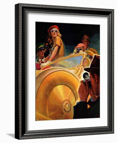 "Photo Opportunity,"December 4, 1937-Michael Dolas-Framed Giclee Print