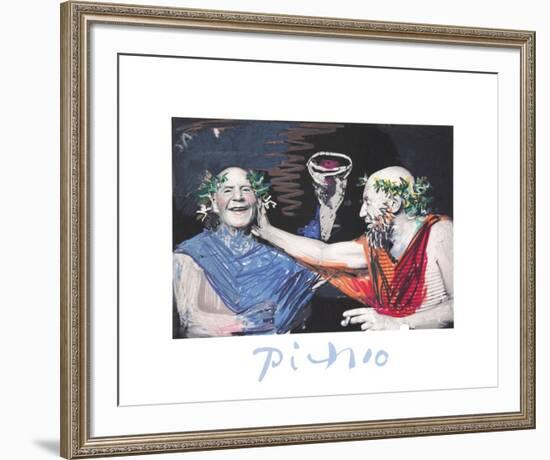 Photo Rehasse de Picasso et Manuel Pallar-Pablo Picasso-Framed Collectable Print