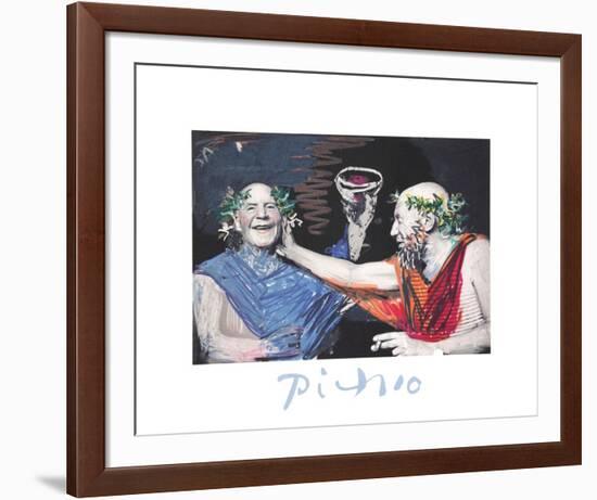 Photo Rehasse de Picasso et Manuel Pallar-Pablo Picasso-Framed Collectable Print