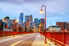 Downtown Minneapolis, Minnesota at Night Time-photo.ua-Photographic Print