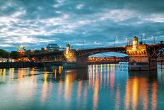 Downtown Portland Cityscape at the Night Time-photo ua-Photographic Print