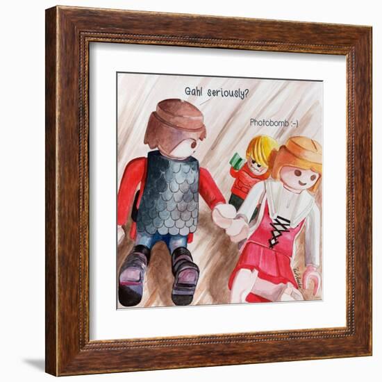 Photobomb 2-Jennifer Redstreake Geary-Framed Art Print