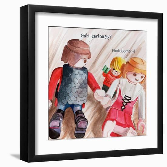 Photobomb 2-Jennifer Redstreake Geary-Framed Art Print