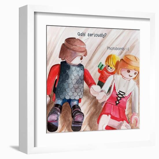 Photobomb 2-Jennifer Redstreake Geary-Framed Art Print