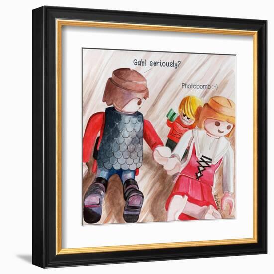 Photobomb 2-Jennifer Redstreake Geary-Framed Art Print