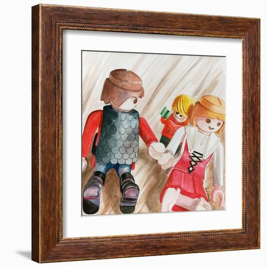 Photobomb-Jennifer Redstreake Geary-Framed Art Print