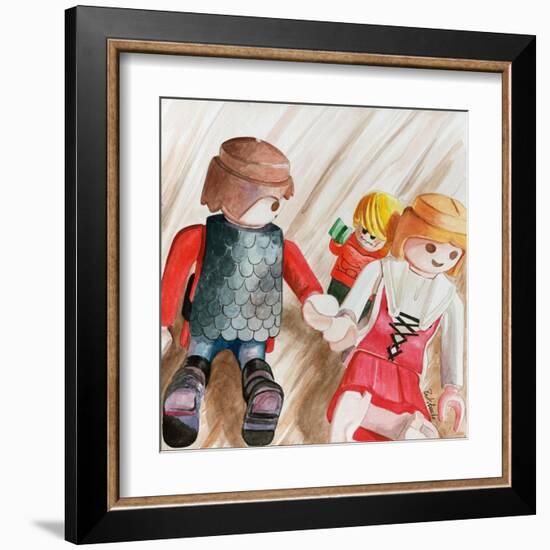 Photobomb-Jennifer Redstreake Geary-Framed Art Print