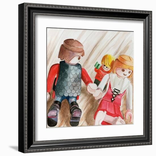 Photobomb-Jennifer Redstreake Geary-Framed Art Print