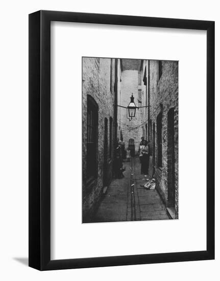 Photograph of a sunless Court in Liverpool recently closed by the Health Committee-Unknown-Framed Photographic Print
