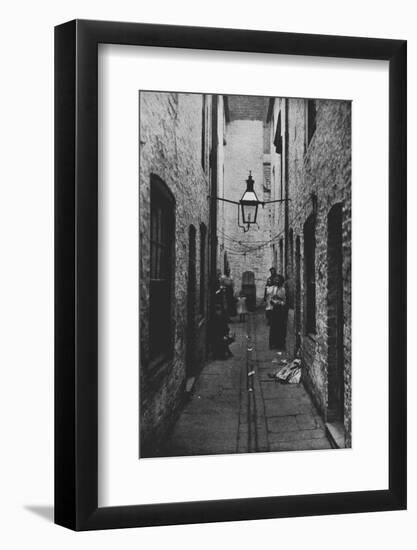 Photograph of a sunless Court in Liverpool recently closed by the Health Committee-Unknown-Framed Photographic Print