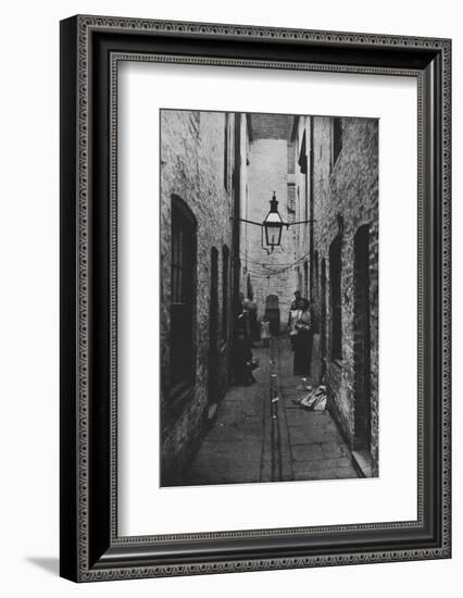 Photograph of a sunless Court in Liverpool recently closed by the Health Committee-Unknown-Framed Photographic Print