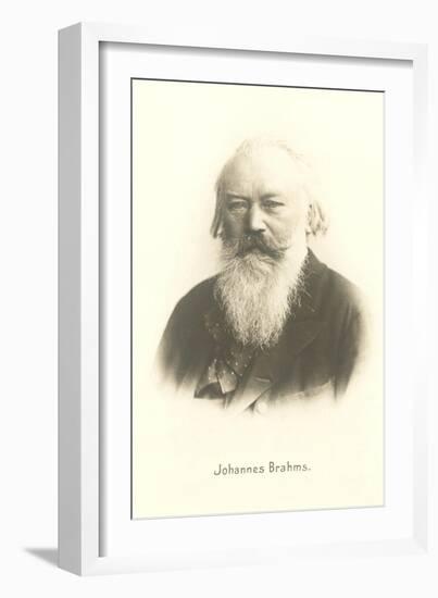 Photograph of Johannes Brahms-null-Framed Premium Giclee Print