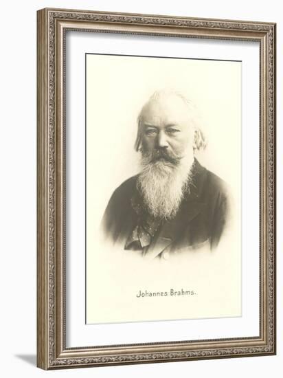 Photograph of Johannes Brahms-null-Framed Art Print