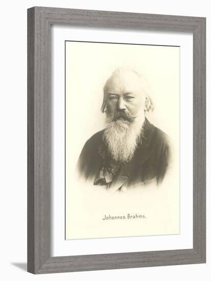 Photograph of Johannes Brahms--Framed Art Print