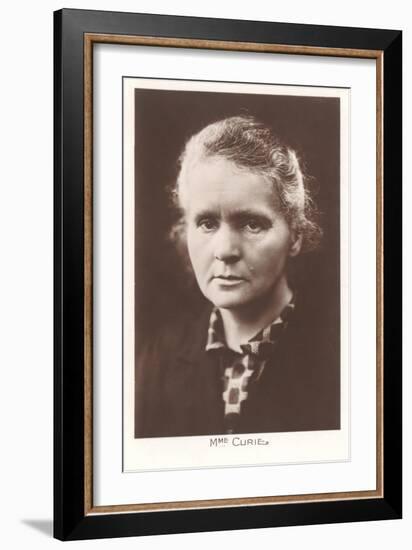 Photograph of Madame Curie-null-Framed Art Print