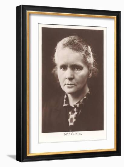 Photograph of Madame Curie-null-Framed Art Print