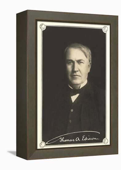 Photograph of Thomas Edison-null-Framed Stretched Canvas