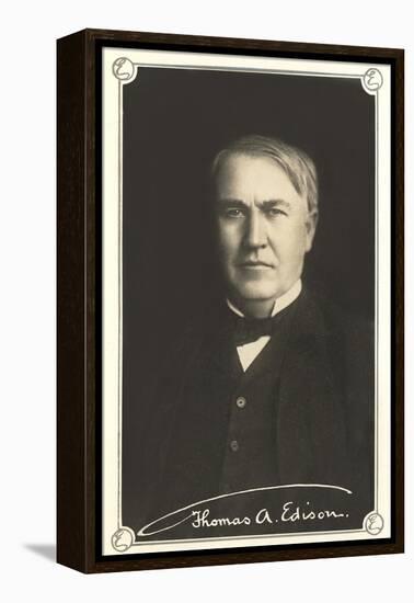 Photograph of Thomas Edison-null-Framed Stretched Canvas