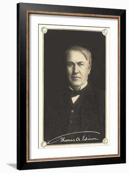 Photograph of Thomas Edison-null-Framed Art Print